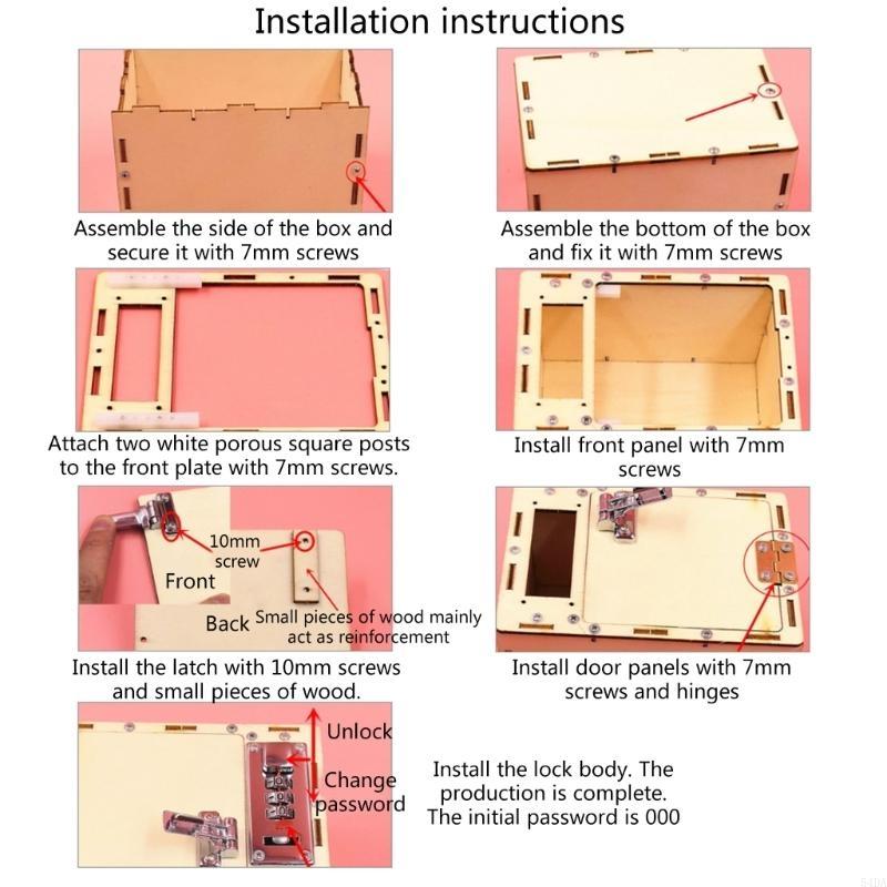 Science Project Toys Making - 54DA DIY Strongbox Bộ dụng cụ