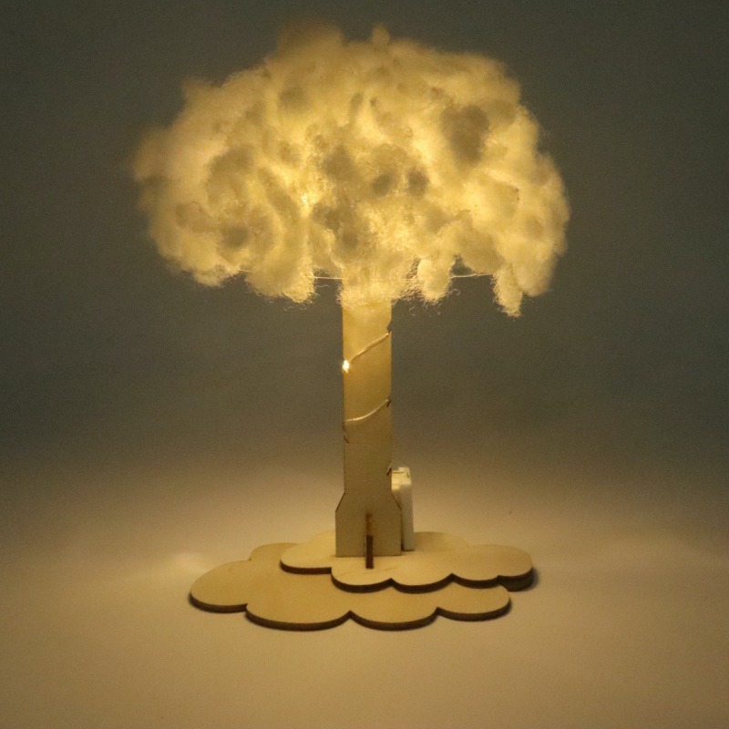 DIY Cloud Lamp Science Experim - đánh giá và giá Science Project Toys Making