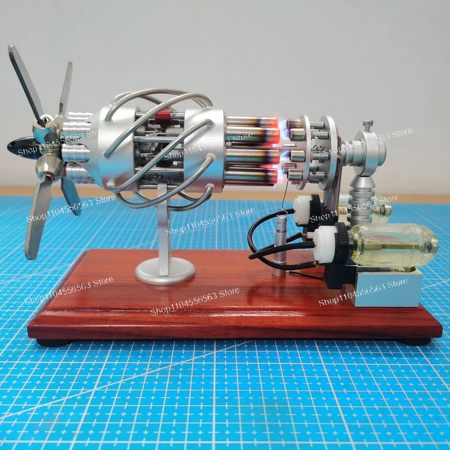 Hot Air 16-Cylinder Stirling E - đánh giá và giá Science Toys